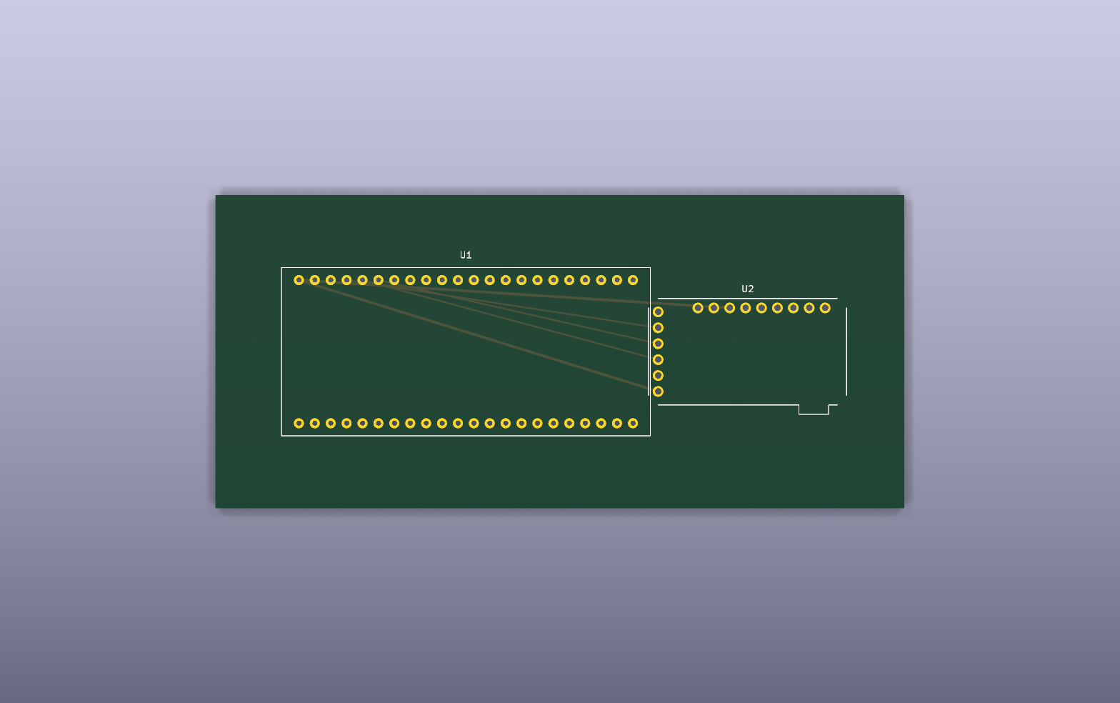 FleetCom main board — top view
